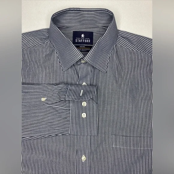 Stafford | Shirts | Stafford Dress Shirt Mens Size 55 Gray Striped Long Sleeve | Poshmark Stafford | Shirts | Stafford Dress Shirt Mens Size 55 Gray Striped Long Sleeve | Poshmark